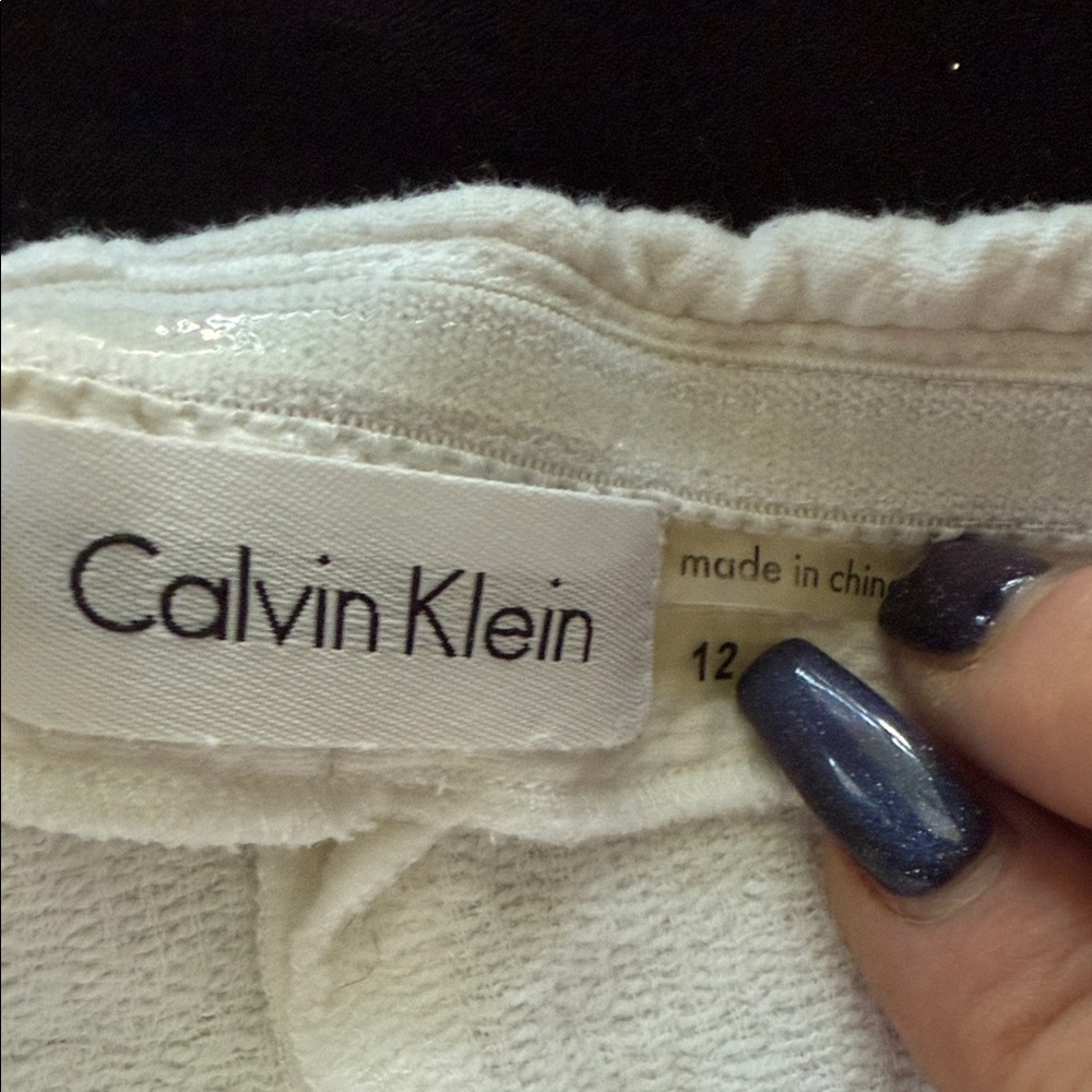 Calvin Klein Ivory Textured Backless Dress - Picture 2 of 7